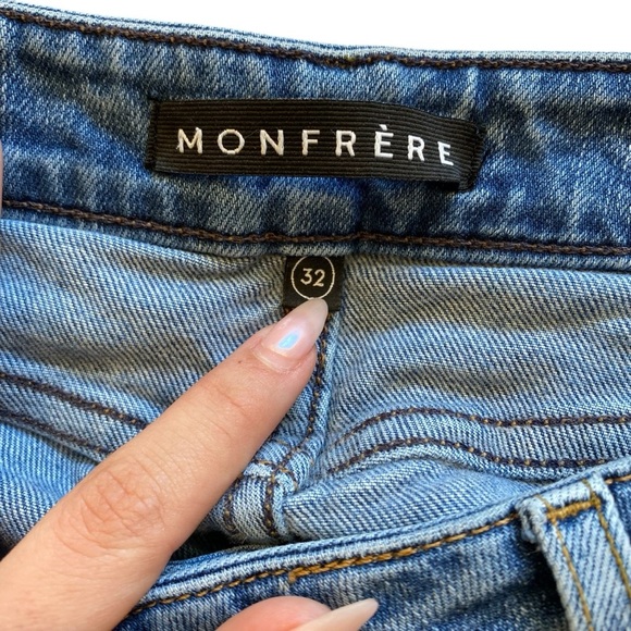 Monfrère Greyson Jeans In Distressed Sicily Style 1026D21 - Picture 8 of 10